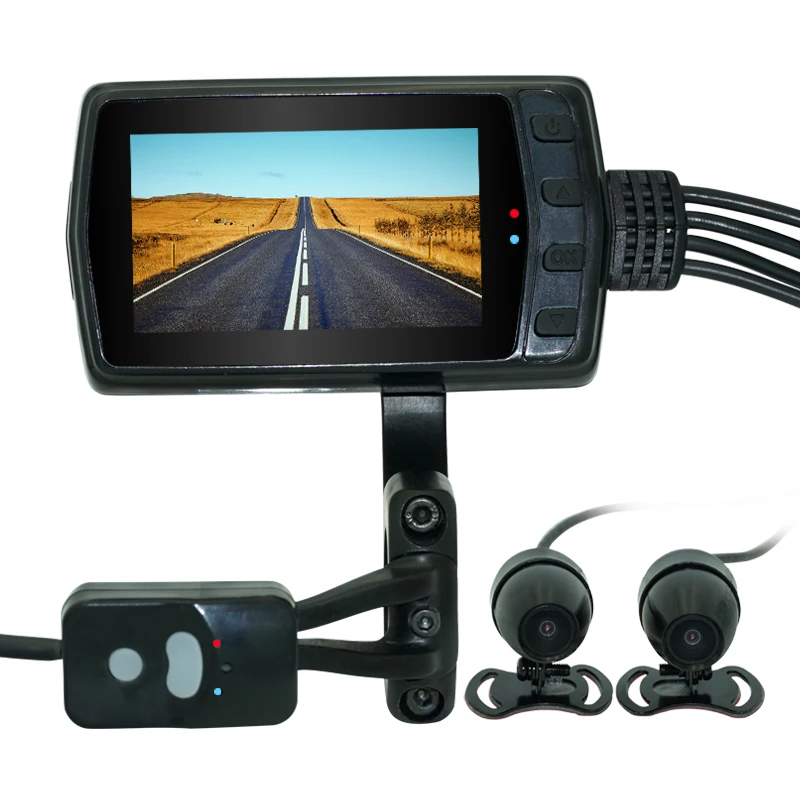 1080P GPS WI FI в байкерском стиле из водонепроницаемого материала Камера DVR мотор Dash Cam