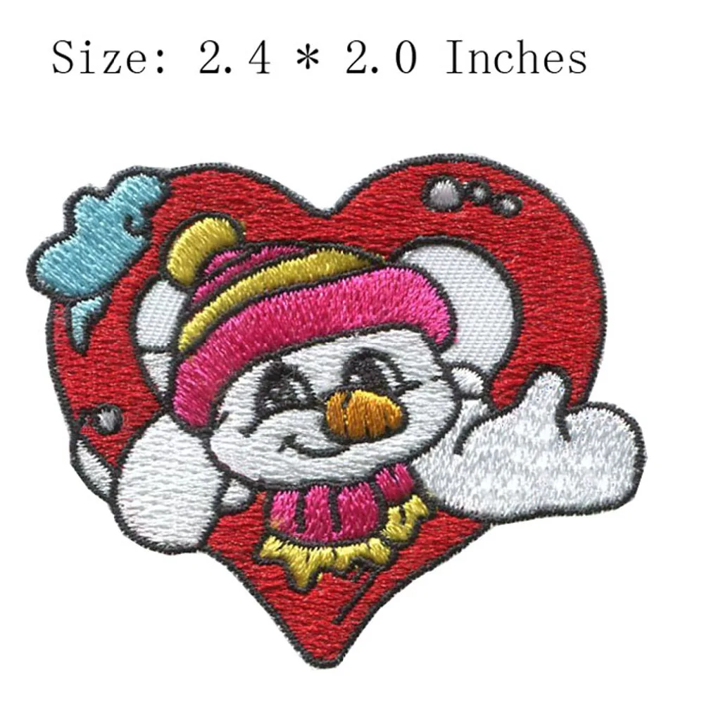 

Клоун сердце 2,4 "широкий DIY Новые шрифты вышивка патч для broderie/Этнические Патчи/шоу время