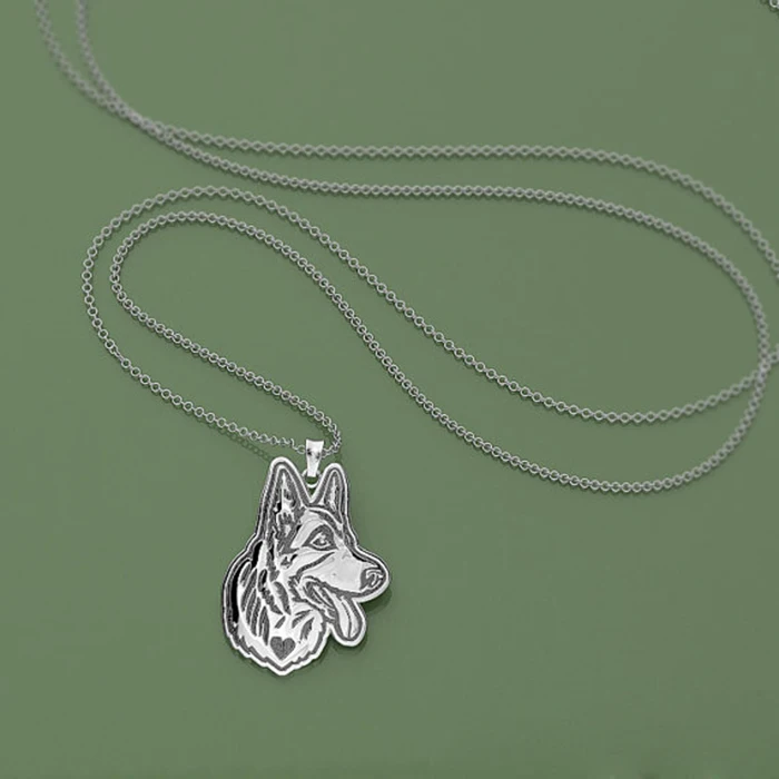 Женское Ожерелье с кулоном Немецкая овчарка колье Ромашки ювелирное украшение в