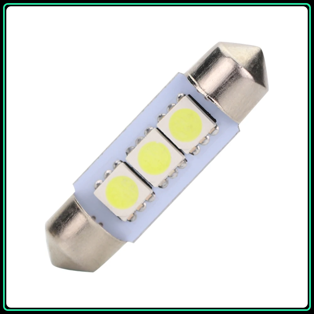 Carsty 5x36 мм Светодиодная купольная Гирлянда для интерьера освещение 3 SMD 5050 Глобус