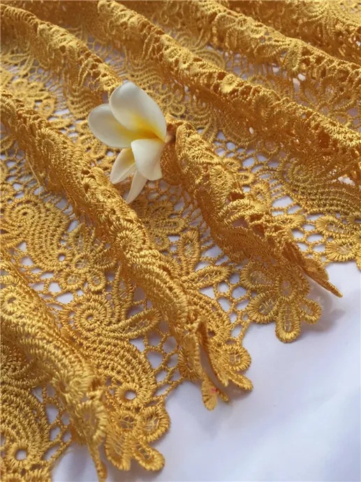 Высококачественный Африканский шнур гипюровая кружевная ткань 2017 вышитые