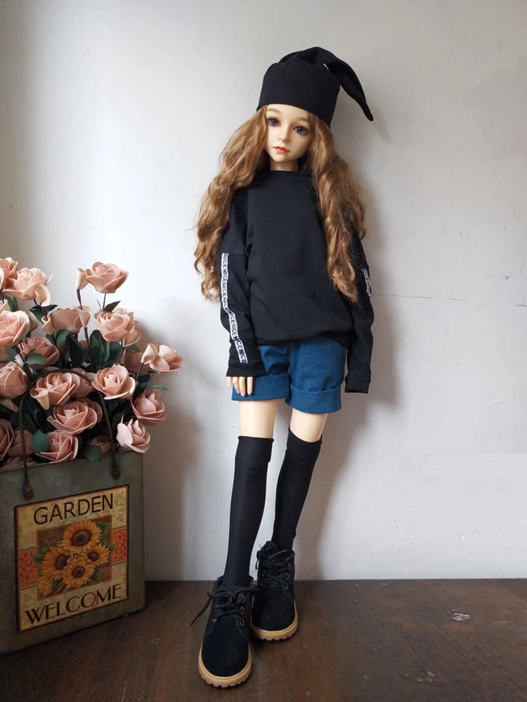 Кукла Одежда Толстовка с длинным рукавом с буквами подходит для 1/3 1/4 1/6 BJD рубашки куклы аксессуары Модная Одежда для кукол