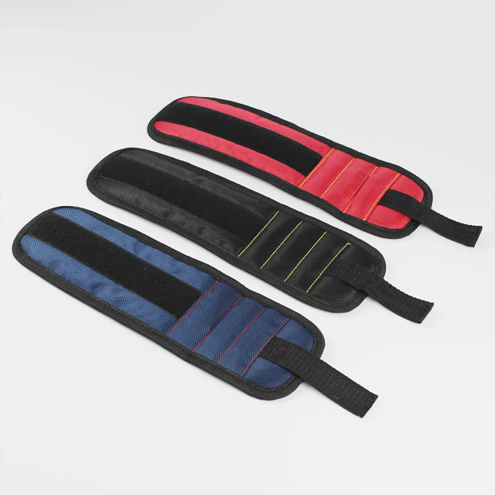 Oxford Magnetic Wristband Adjustable Wrist Support Bands For Screws Nails Nuts Bolts Drill Bit Holder Tool Belt CLH 2 PCS Megnet |