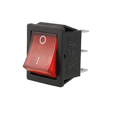 AC 16A/250 В 20A/125 Красный Свет DPDT ON/ON Snap in перекидной клавишный выключатель 29x21 5