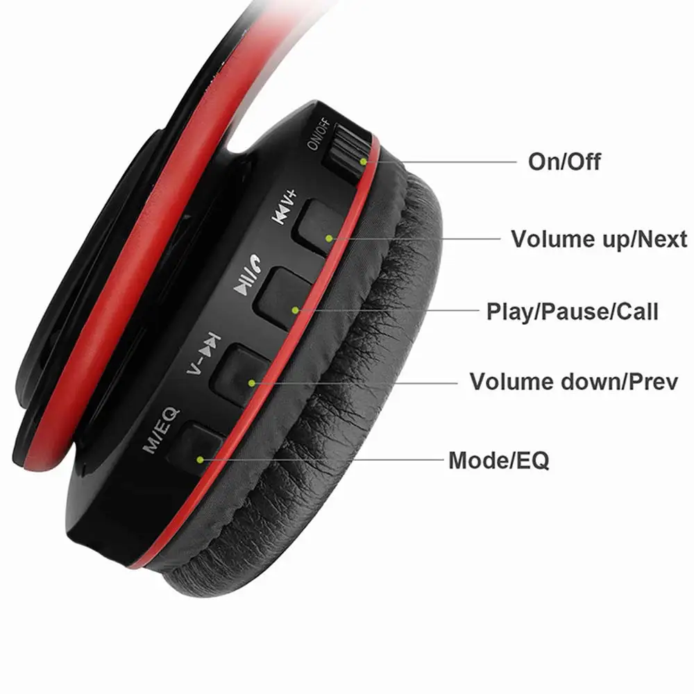 Hi Fi стереонаушники bluetooth наушники спортивные капельки дляимузыка поддержкой