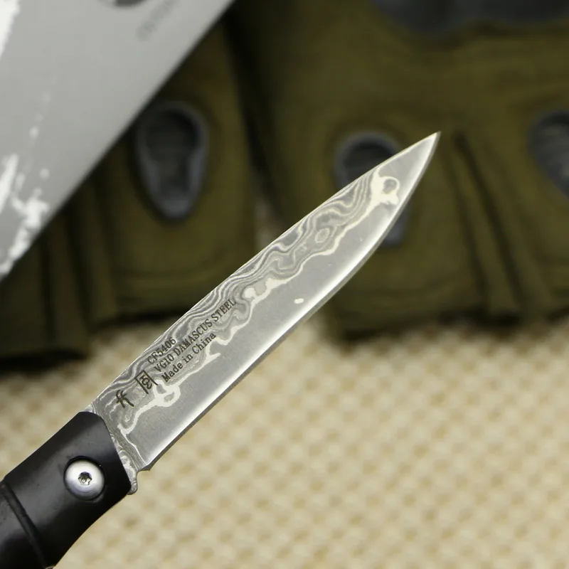 TIGEND TN-" VG10 нож из дамасской стали CF5406 карманный складной нож с деревянной ручкой из черного дерева для отдыха на природе, охотничий нож EDC инструменты