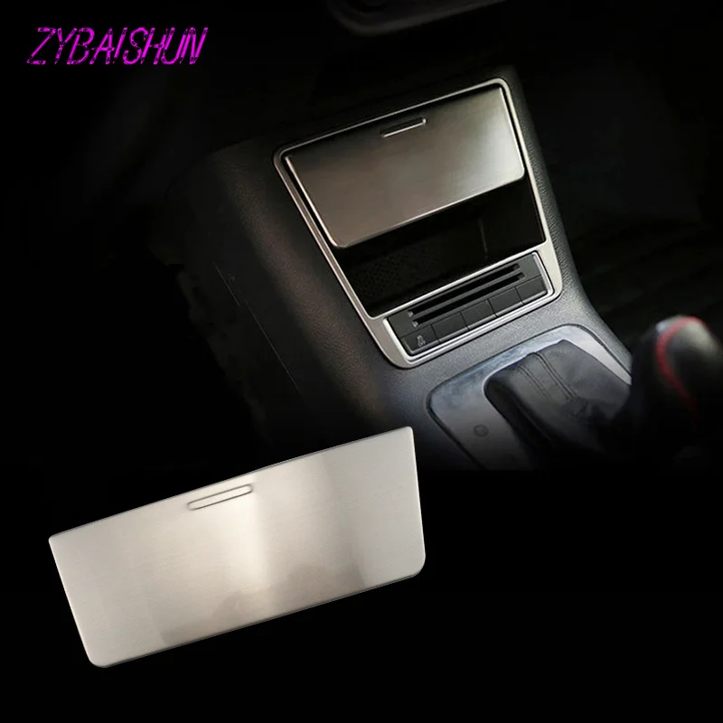 

Коробка для хранения ZYBAISHUN, декоративная наклейка на раму, аксессуары из нержавеющей стали для автомобиля Volkswagen VW Tiguan 2010-2015