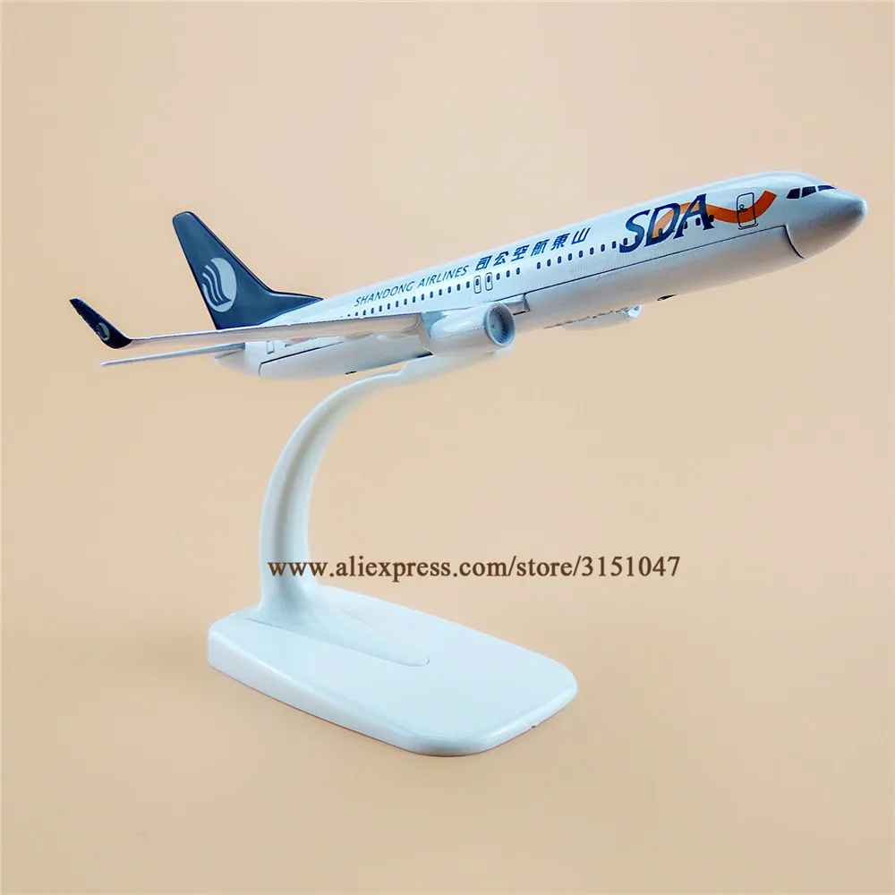 Модель самолета ShanDong Airlines B737 из металлического сплава модель Шаньдун Боинг 737