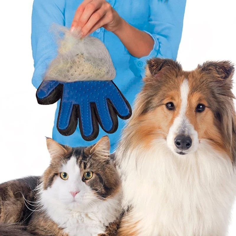 Силиконовые Pet Кисть перчатки Deshedding нежный эффективная ПЭТ Уход за лошадьми