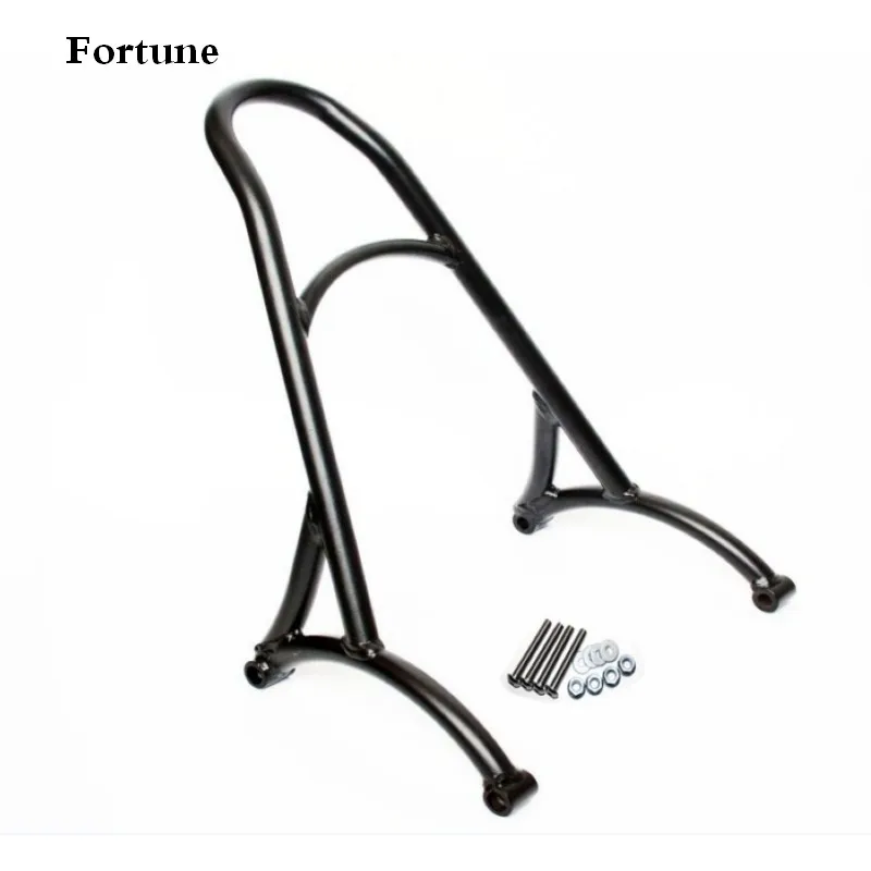 

Motorcycle Black Chrome Short Passenger Sissy Bar Backrest fit For Harley Sportster XL Iron Nightster 883 1200 2004-2017