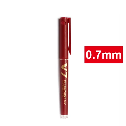 0.7mm Red LifeMaster пилот V5 V7 Hi-Tecpoint картридж Системы Ручка-роллер 0,5/0,7 мм кончик иглы многоразового использования - Цвет: 0.7mm Red