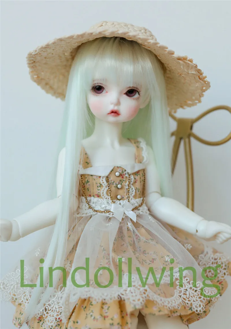 1/3 BJD парик Pullip DD SD Dollfie кукла высокая температура волосы 8-9 дюймов Длинные Мятные |