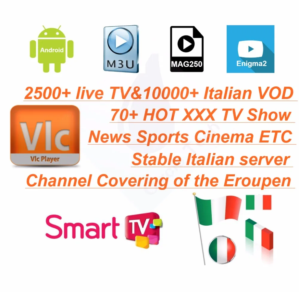 Итальянский IPTV T95U и итальянский 2500 + Live 20000 бесплатно VOD Европейский Ex yu взрослый