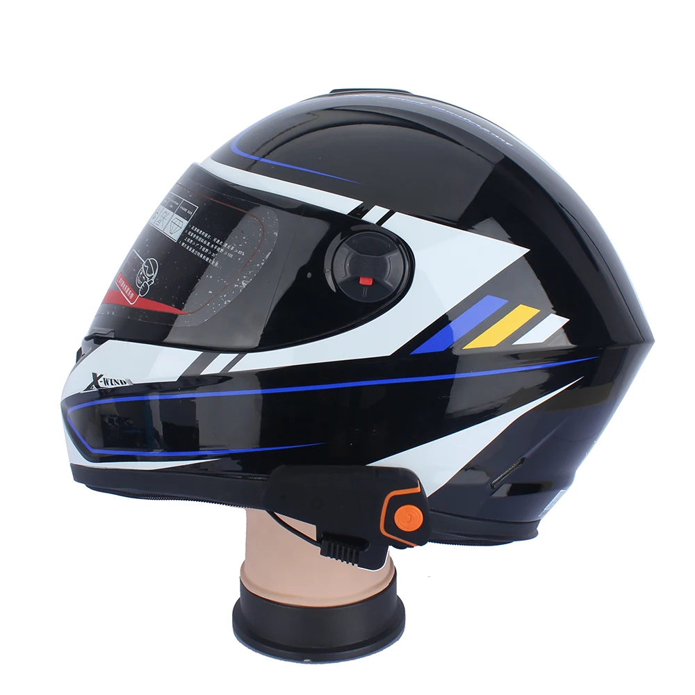 Fodsports BT-S2 Pro moto rcycle Интерком 1000 м Мото шлем гарнитура Водонепроницаемый IPX6 BT Interphone FM интерфейс тип-c