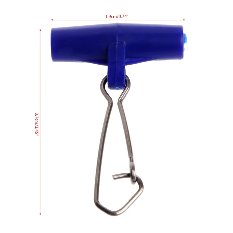 10 шт. рыболовные скользящие зажимы пластиковая головка поворотный с крючком