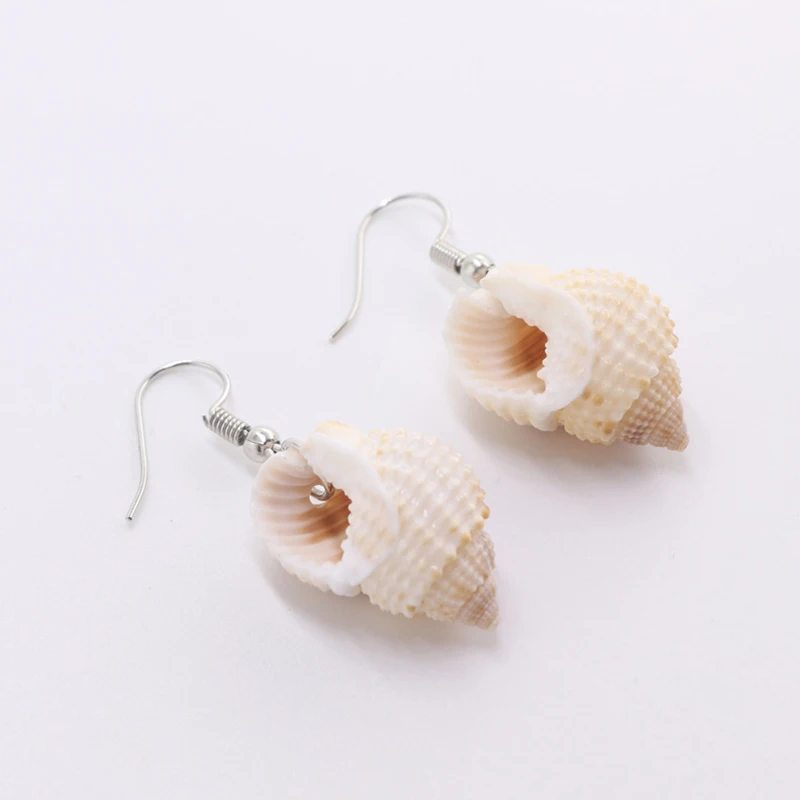 Женские серьги из ракушек DoreenBeads богемные летние пляжные украшения белого и