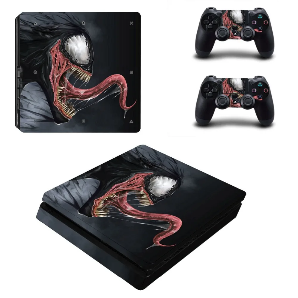 Игровая станция 4 кожа PS4 Slim sticker s Наклейка Веном skins adesivo Виниловая Обложка дизайн