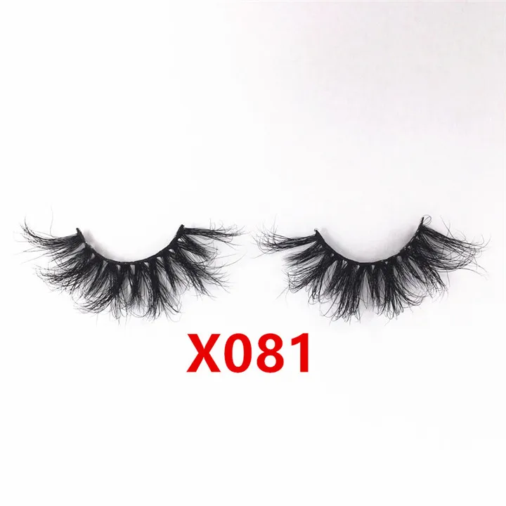 3 pairs X081 3 пары/партия, с фокусным расстоянием 25 мм Ложные макияж ресниц 3D норковые Накладные ресницы ручной работы с фокусным расстоянием 25 мм ресницы пушистые накладные ресницы Faux Cils Maquiagem - Цвет: 3 pairs X081