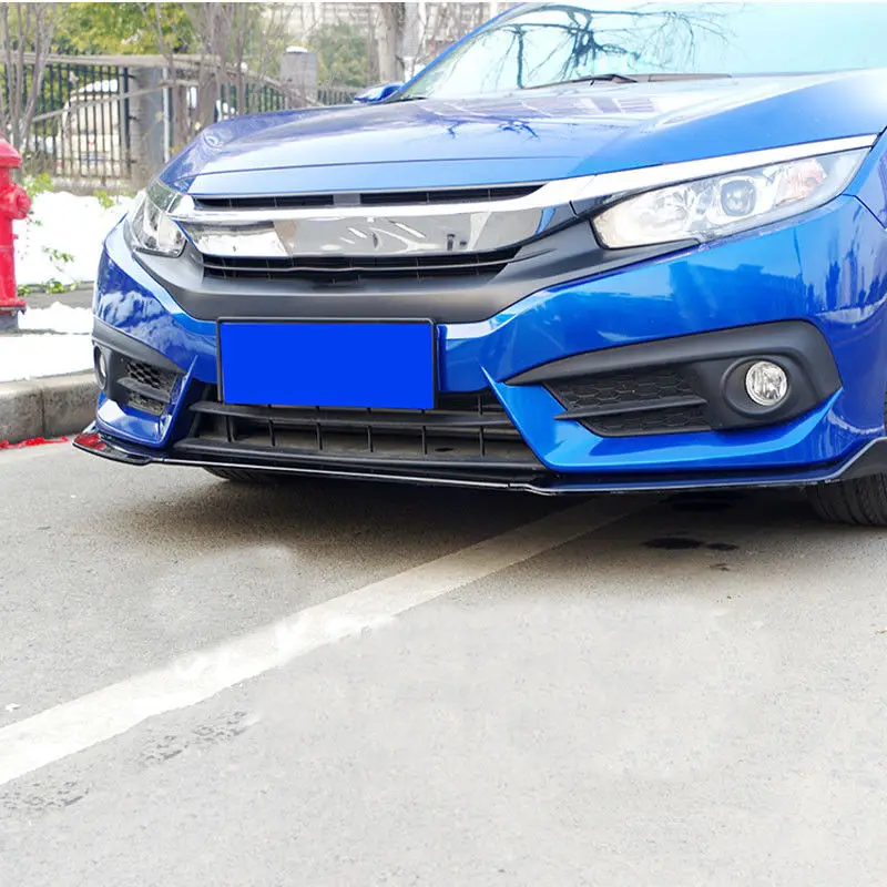 Abs передний бампер спойлер для тела наборы подходят Honda Civic 10th 2016-2018 | Автомобили и