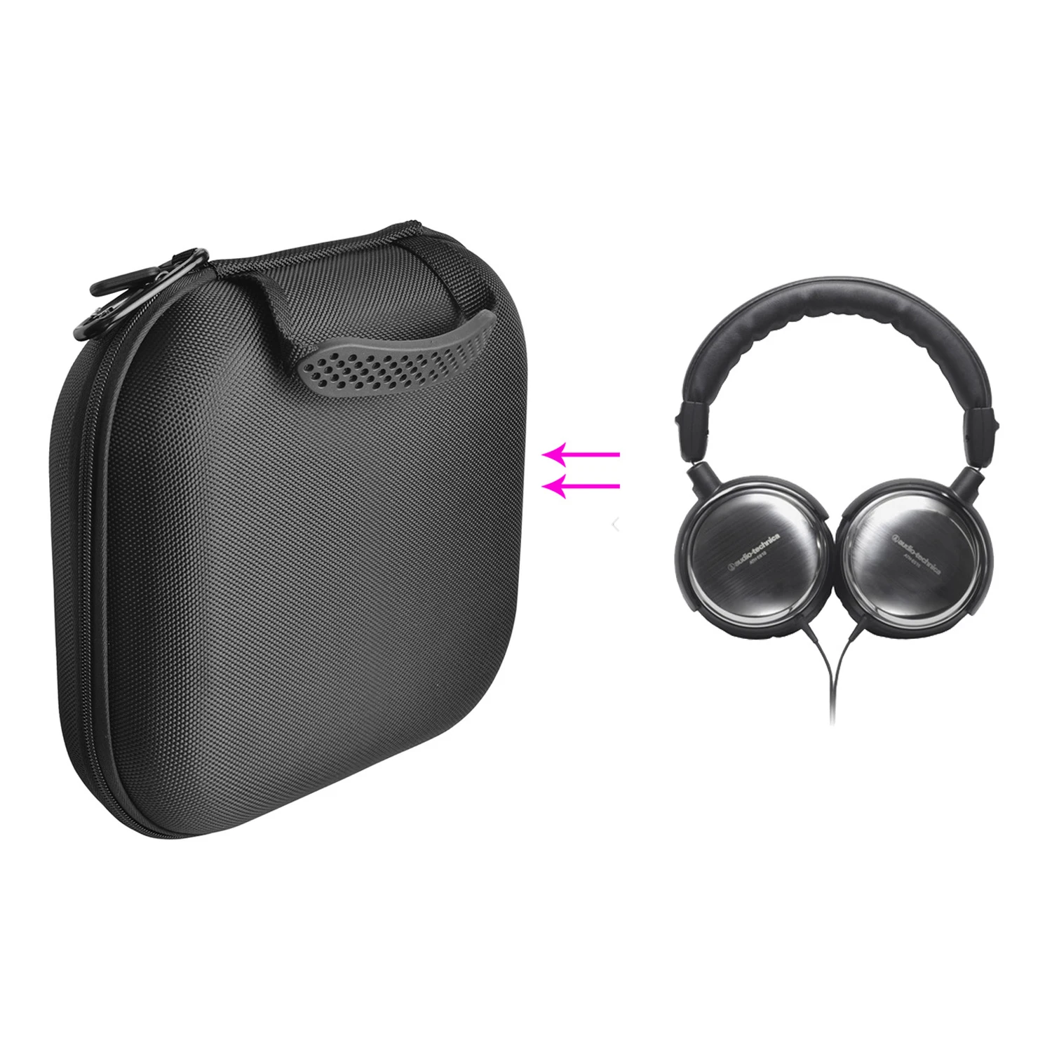

Противоударный защитный чехол из ЭВА для наушников Audio Technica ATH-ES10, чехол для хранения гарнитуры, сумка для переноски