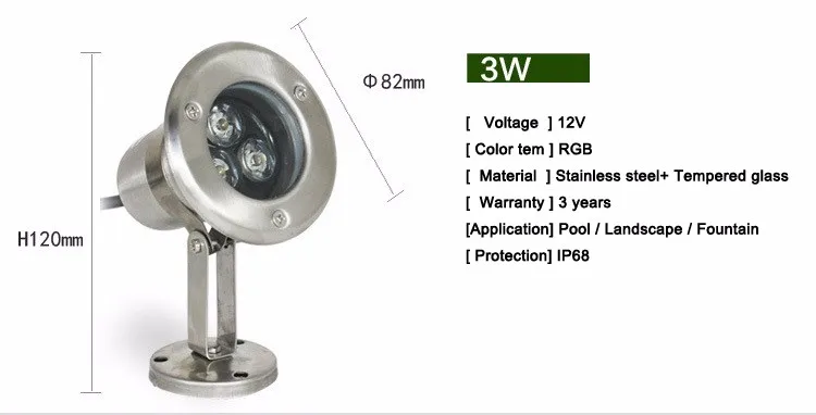 IP68 водонепроницаемый rgb светодиодный подводный светильник для бассейна, фонтан для аквариума, пруда, лампа