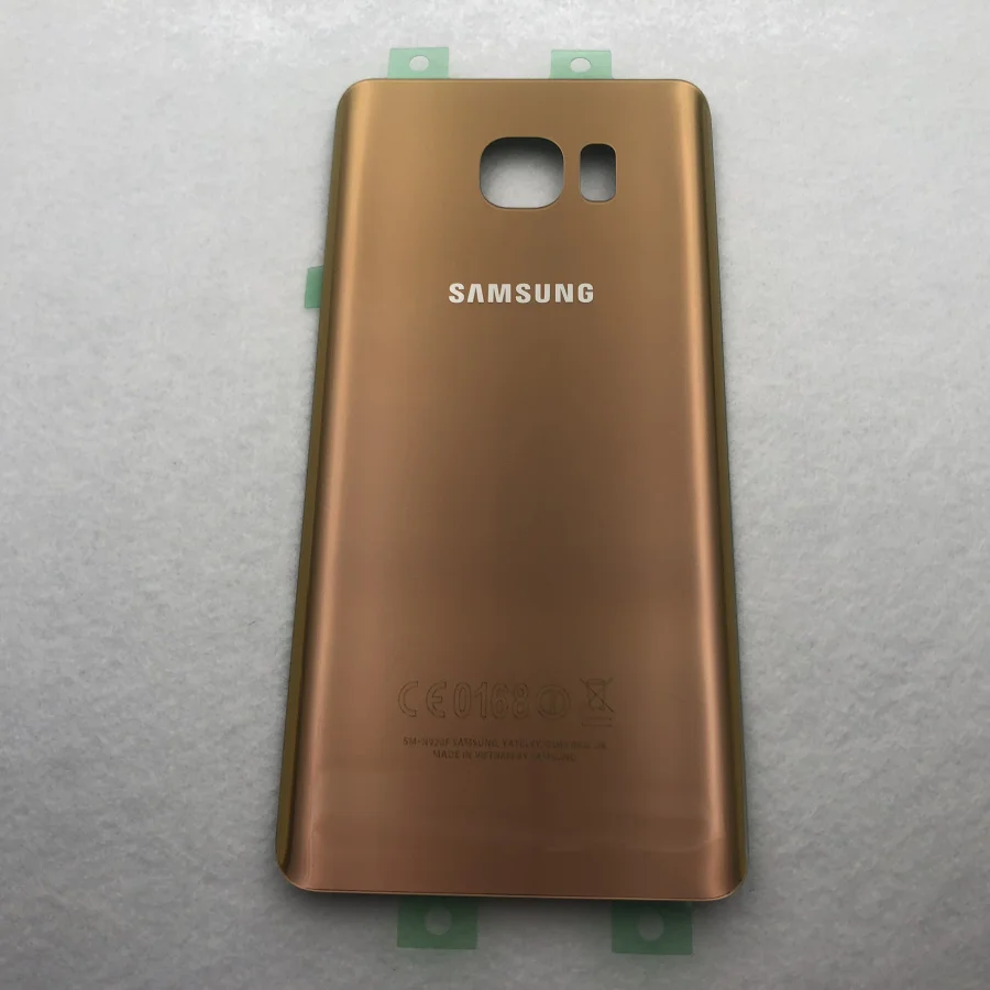 Note5 задняя батарея Задняя стеклянная крышка для samsung Galaxy Note 5 N920 N920F N9200 N920FD чехол для батареи клейкая наклейка - Цвет: Розовый