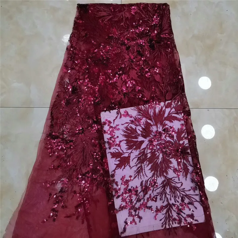 2019 высококачественный африканский тюль с блестками кружевная ткань горячая