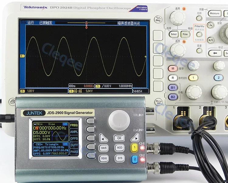 

high quality Cleqee JDS2900 15MHz 30MHz 40MHz 50MHz 60MHz digital control dual channel DDS function signal generator