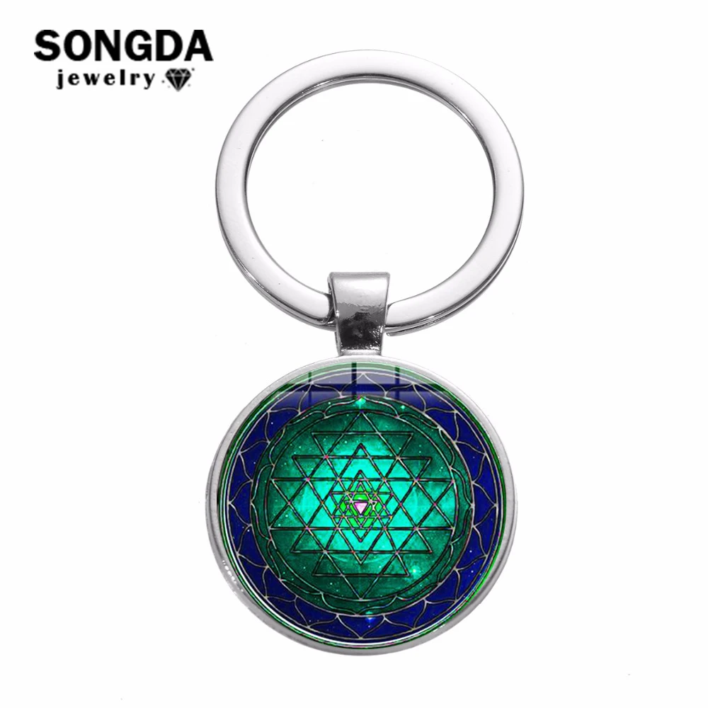 SONGDA Шри-Янтра медитации брелок священные геометрические узоры Мандала с