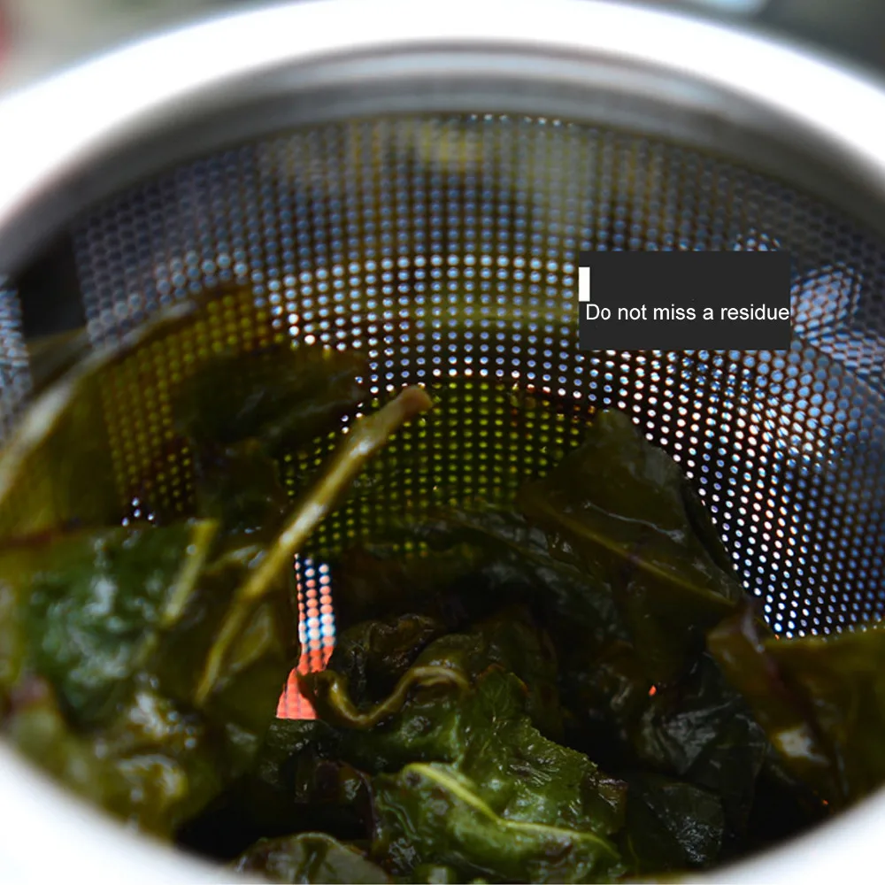 Behogar 2 шт. Нержавеющая сталь Чай Infuser Фильтр заварочный чайник с ситечком большой