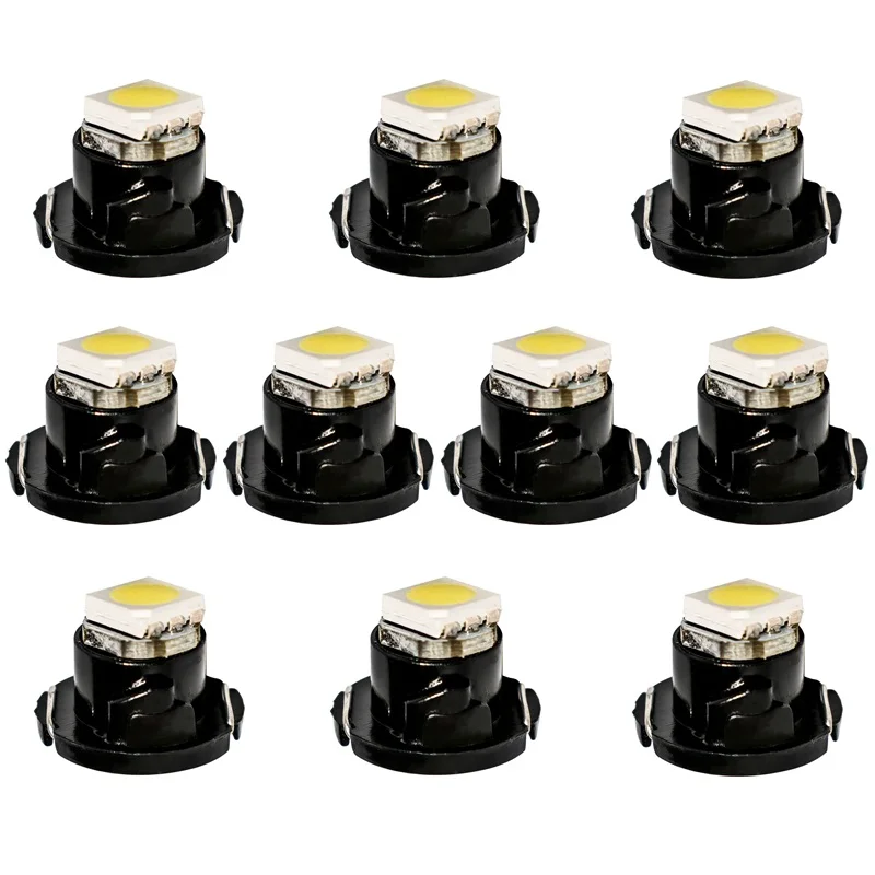 10 шт. T3 T4.2 T4.7 светодиодный лампы 5050 SMD автомобиля Индикаторы приборной панели светильник инструмент блок ламп белый/красный/синий/желтый/зеленый