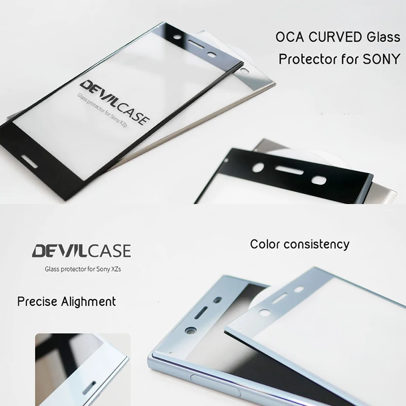 DEVILCASE OCA Craft защита из изогнутого стекла для SONY XPERIA 1 XZ2 Премиум Защита экрана HD