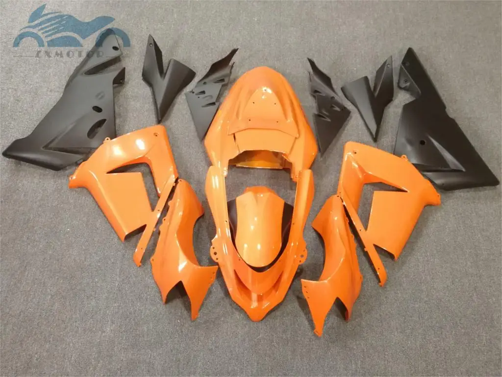 

High quality Motorcycle fairing kits for Kawasaki Ninja ZX-10R 2004 2005 ABS plastic fairings 04 05 ZX10R orange black BK21