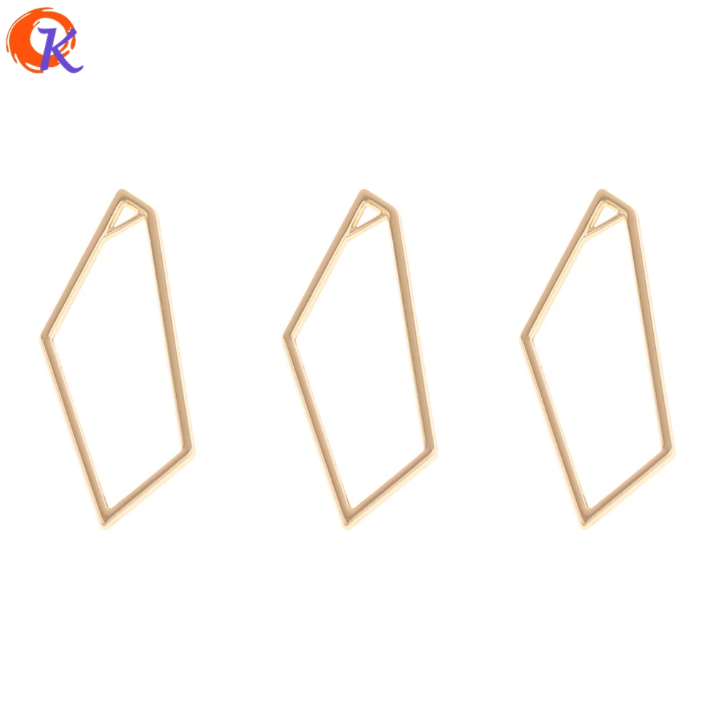 

Cordial Design 100Pcs 15*39MM Jewelry Accessories/Gold Geometry Shape/Charms Earrings Connectors/Hand Made/DIY/Earring Findings
