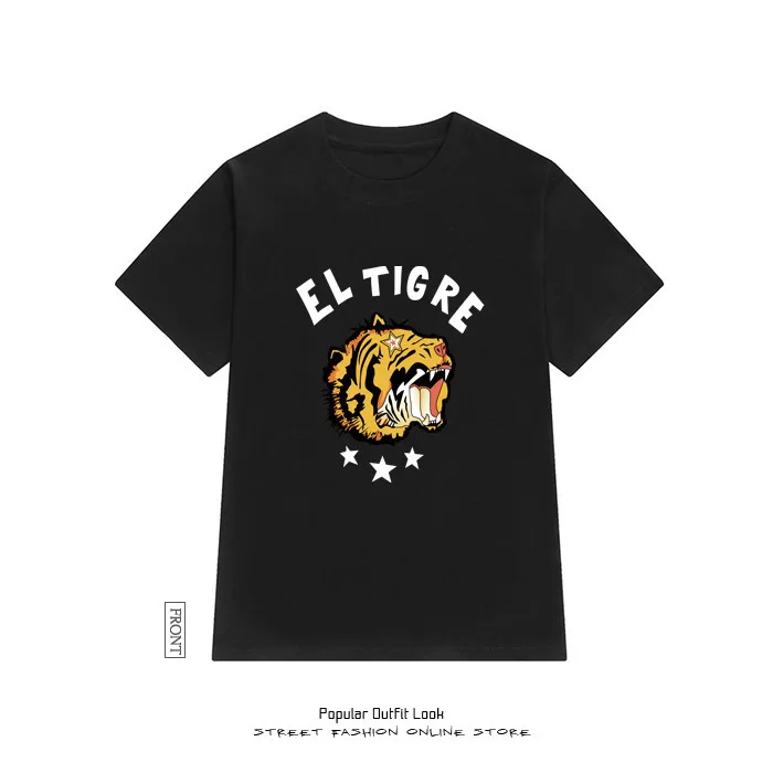 2018 New Fashion Cotton T-shirt Women Animal Tiger Printing T Shirt Tops Casual Tee Femme Woman Clothing | Женская одежда