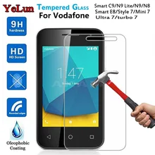 YeLun закаленное стекло для Vodafone Smart C9/N9 Lite/N9/N8/E8/Style 7/Mini 7/Ultra 7/turbo 7