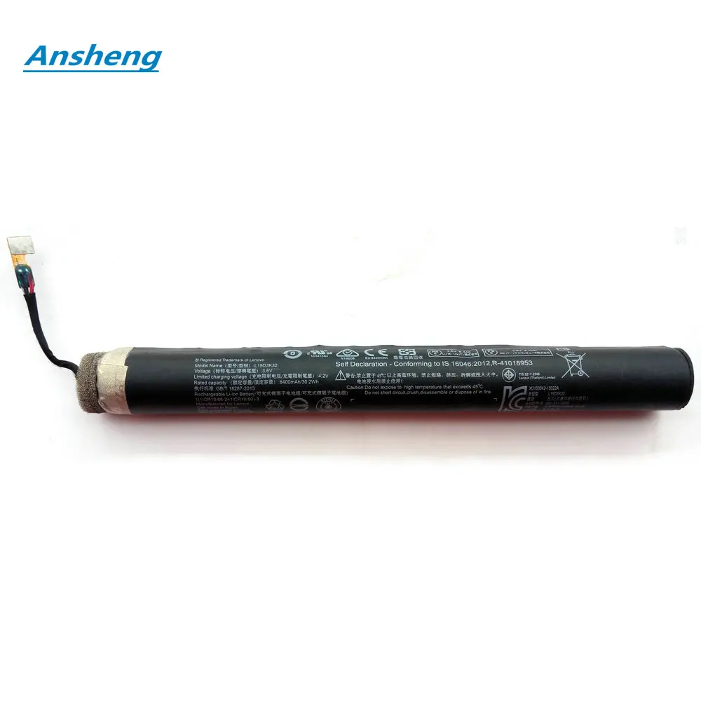 Оригинальный аккумулятор Ansheng 8400 мАч L15D3K32 L15C3K32 для Lenovo Yoga Tab 3|Аккумуляторы