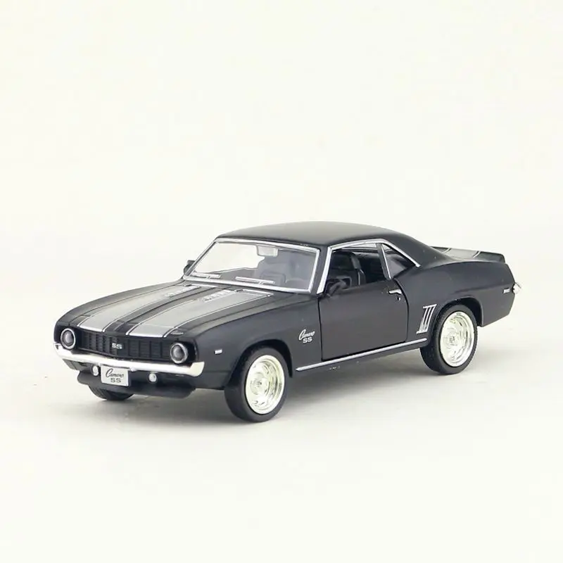 РМЗ город/1:36 Масштаб игрушки/1969 Chevrolet Camaro SS Винтаж/Литье под давлением металлическая модель автомобиля/для коллекции/подарок/малыш/специальный/образовательный - Цвет: special black