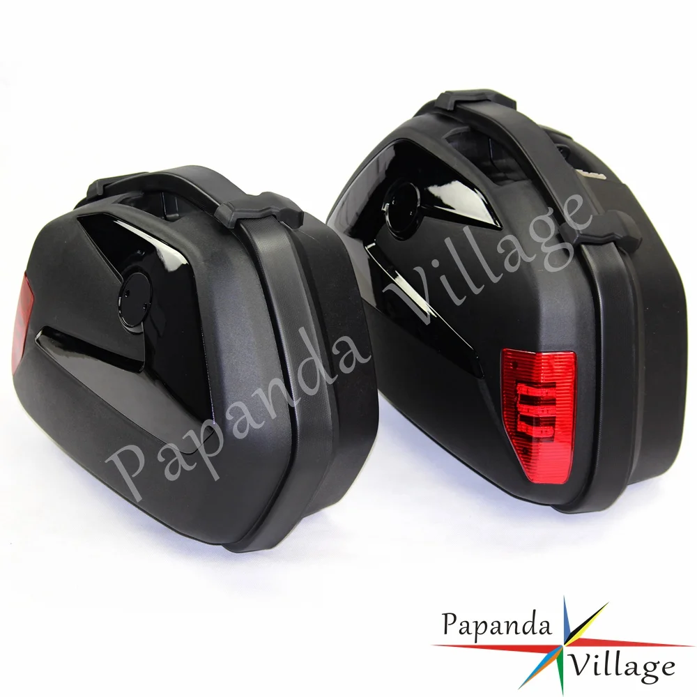 Универсальная сумка седло для мотоцикла боковой Чехол карман со светодиодной