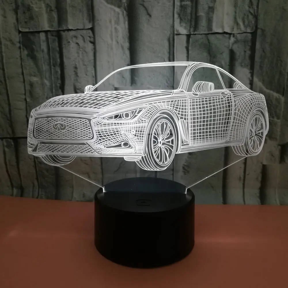 GAOPIN горячая Распродажа 3D светодиодный USB кабель для освещения автомобиля домашний декоративный детский ночник для спальни многоцветная Лампа подарки для друзей