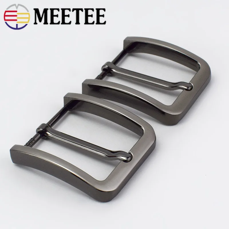 2 шт. пряжки для ремня мужчин модные металлические 38 39 мм контактный пояс на