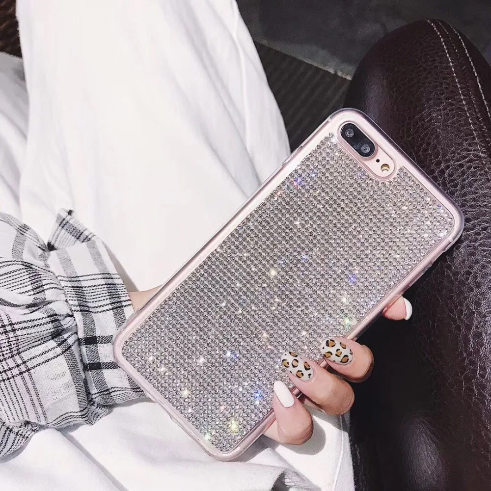 Чехол для iphone 7 Hazy beauty роскошные прозрачные силиконовые чехлы с драгоценными