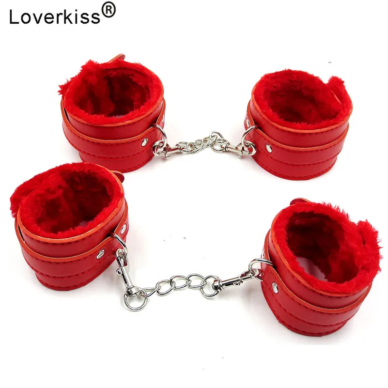 Loverkiss из искусственной кожи наручники Для лодыжек игрушки для взрослых набор