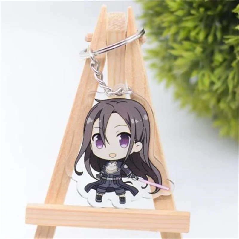 Двусторонний акриловый брелок для ключей Kirito Asuna с изображением аниме меча