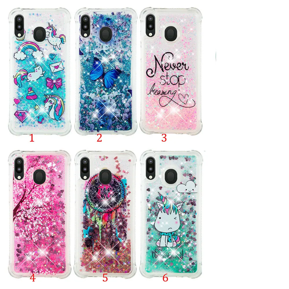 Cartoon Paris Bling skin Glitter Quicksand Liquid Mobile Phone Clear Back case For Sony XZ2 Compact L2 XA2 XA1 XZ1 XZ Premium |