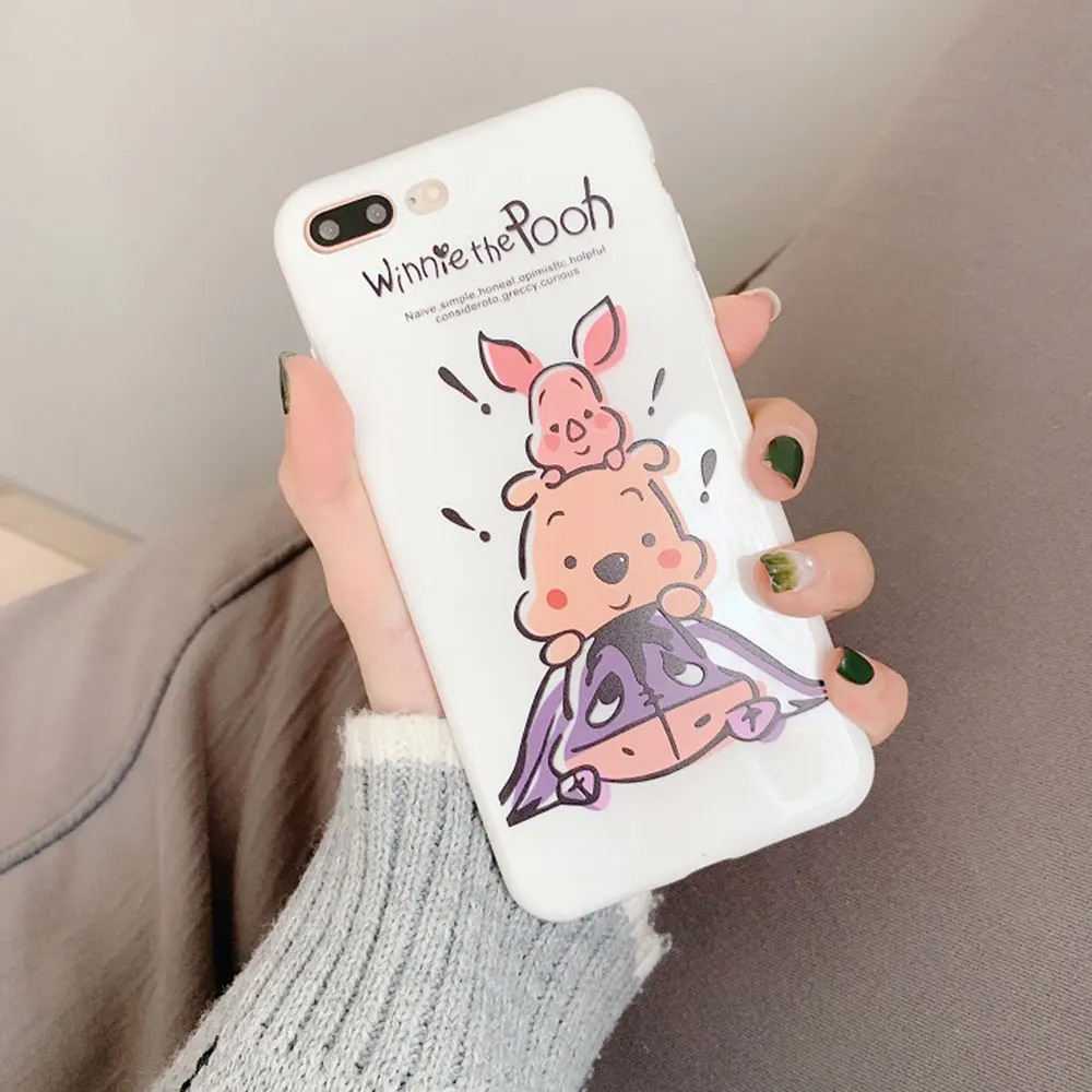 Силиконовый чехол TPU мягкий для iPhone X XR XS Xs Max 7 Plus 8 Чехлы 6S 6 милые аксессуары
