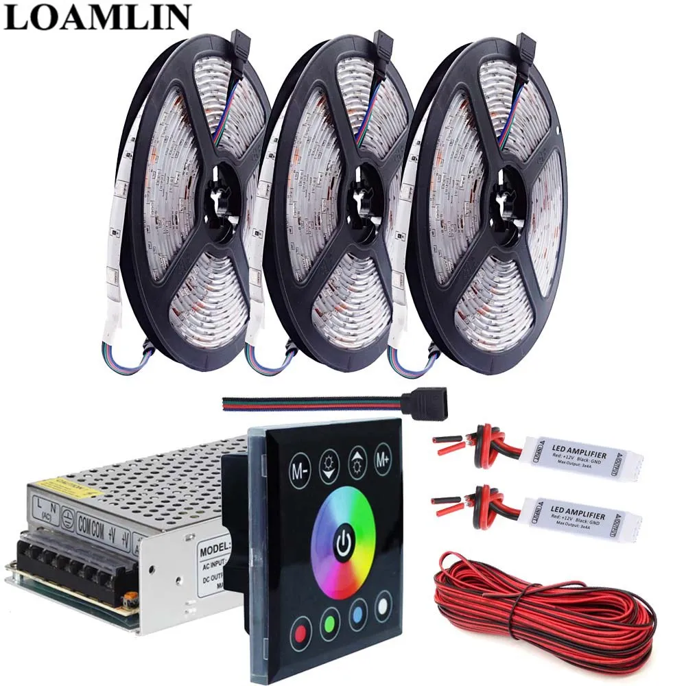 5050SMD 30 светодиодов/м RGB Светодиодная лента гибкий свет Сенсорная панель Led