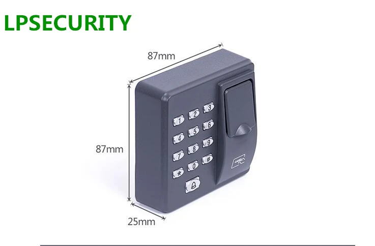 LPSECURITY цифровой электрический RFID считыватель сканер пальца система кода биометрический контроль доступа отпечатков пальцев для дверного замка