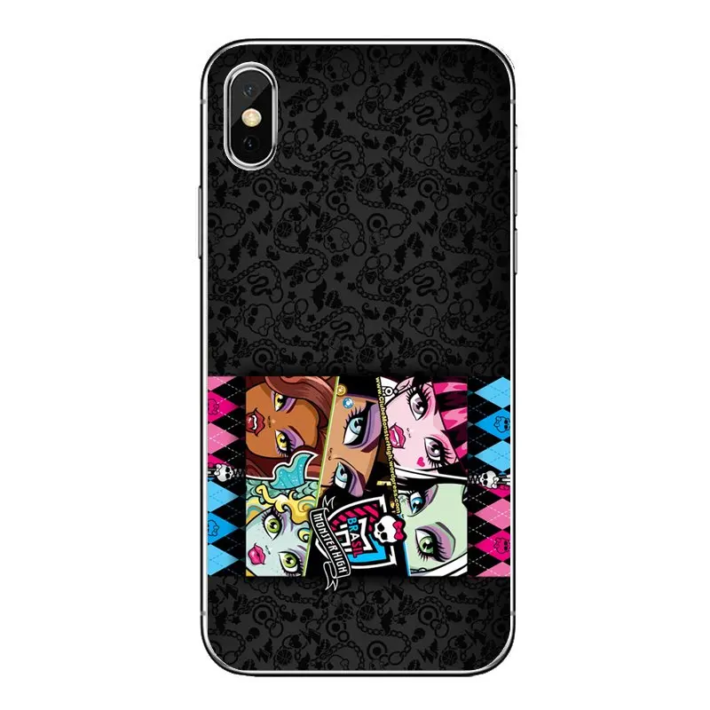 For Xiaomi Mi A1 A2 5X 6X 8 lite SE Pro Max Mix 2 2S 3 Mi5 Mi5S TPU Transparent Case Covers Monsters High school Girl Art Poster |