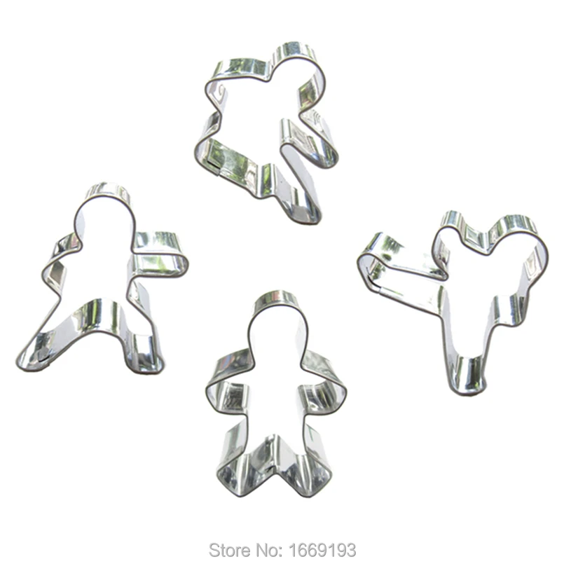 Набор инструментов для украшения торта из 4 боевых искусств|baking mold|fondant cuttershape cake |